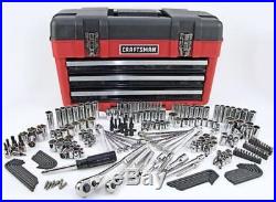 Craftsman 260 pc Mechanics Socket Tool Set Kit 3 Drawer Tool Box SAE Metric