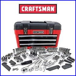Craftsman 260pc Mechanics Tool Set with 3 Drawer Tool Box Chest Garage SAE Metric