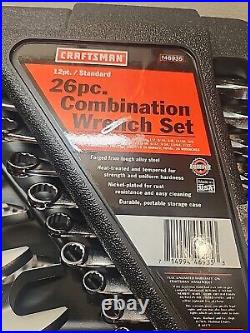 Craftsman 26 Piece Combination Wrench Set USA SAE NOS 46935