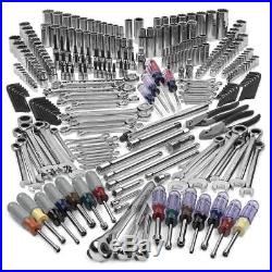 Craftsman 299 PC Mechanics Tool Set Sockets Wrenches Ratchet Nut SAE Metric MM