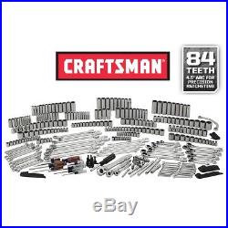 Craftsman 348 PC Mechanics Tool Set Ratcheting Wrench Deep Socket SAE Metric MM