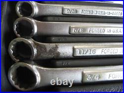 Craftsman 46935 VA series 26 pc SAE standard 12 pt combination wrench set withcase