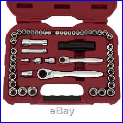 Craftsman 51 Pc Max Axess Mechanics Tool Set Socket Ratchet SAE Inch Metric Case
