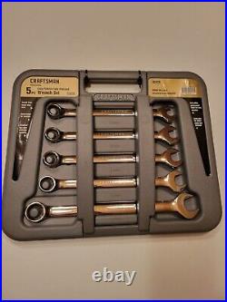 Craftsman 5-Pc Long Pattern, Fully Polished Wrench Set + 2 / Metric / NOS / USA
