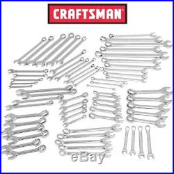 Craftsman 66pc Combination Wrench Set Mechanic Sae Inch Metric Chrome Lifetime