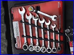 Craftsman 8pc Reversible Ratcheting Wrench Set Inch/Metric Dog Bone Wrench 4X