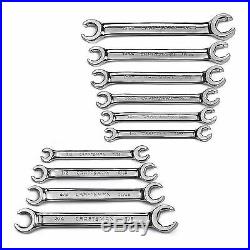 Craftsman Full Polish 10 pc SAE/Metric Line/Flare Nut Wrench Set 3/8-7/8,9-21mm