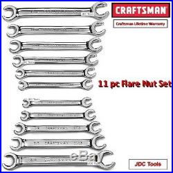 Craftsman Full Polish 11 pc SAE/Metric Line/Flare Nut Wrench Set 1/4-7/8,9-21mm