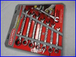 Craftsman MM Combination Ratcheting Wrench Set made USA NOS 8 pcs Part # 42445