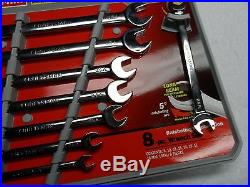 Craftsman MM Combination Ratcheting Wrench Set, made in USA 8 pcs Part # 42451