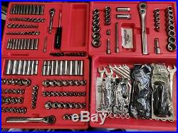 Craftsman Mechanics Tool Box Socket Wrench Set USA 1/4 3/8 1/2 Metric SAE Inch