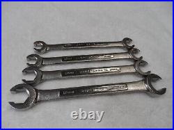 Craftsman Metric MM NOS Flare Nut Wrench Set, made in USA 4 pcs