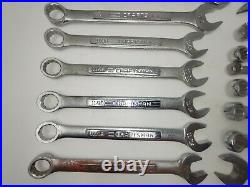 Craftsman Open End Wrench Set Lot Combination, Ratchet SAE & Metric Tools