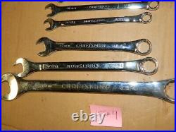 Craftsman PROFESIONAL Metric Combo Wrench Set 25 18 17 12 11 8 7 MIDGET Set LOT4