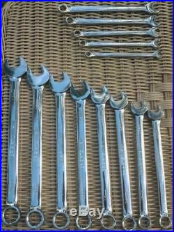 Craftsman Professional Full Polish Long Combination 13 Metric MM Wrench Set