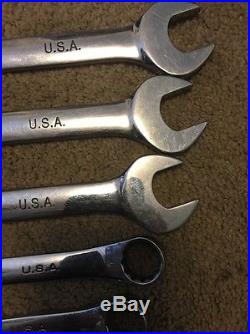 Craftsman Professional Full Polish Metric Wrench Set 7-30 MM 16 Piece USA MADE
