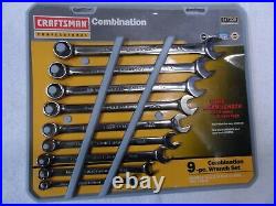 Craftsman Professional USA NOS Full Polish Metric MM Wrench Set 9 pcs 47239