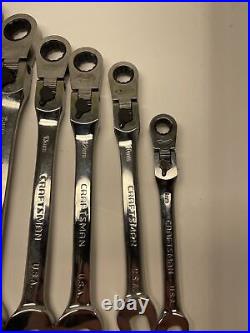 Craftsman Tools 42401 7pc Metric Locking Flex Ratcheting Wrench Set 12 Point