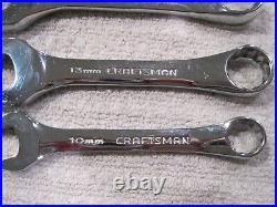 Craftsman USA 10pc Metric Stubby Combination Wrench Set -K- See Details