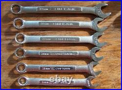Craftsman USA 12 Point Metric Open/box End Combination Wrenches Set Of Fourtee
