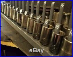 Craftsman USA FULL 1/2 Drive Metric Socket Set 9-27MM MADE IN USA G series A1