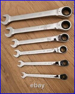 Craftsman USA Metric 6pc Reversible Ratcheting Wrench Set 8MM-19MM