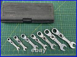 Craftsman USA Short Locking Flex Ratcheting 7-pc Wrench Set 12pt Sae 942040