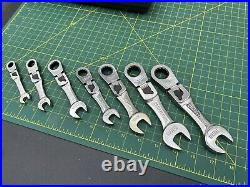 Craftsman USA Short Locking Flex Ratcheting 7-pc Wrench Set 12pt Sae 942040