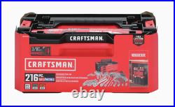 Craftsman Versastack 3 Drawer 216 Piece Assortment Mechanic Tool Set Chrome