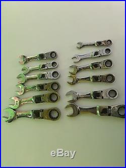 Craftsman industrial USA 12 Pc Stubby Flex Head Wrench Set SAE Metric
