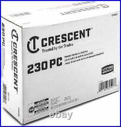Crescent CTK230 1/4, 3/8 & 1/2 Drive SAE & Metric Master Mechanics Tool Set