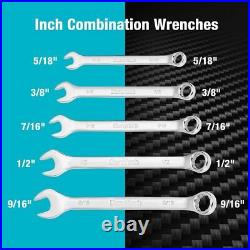 DURATECH 497 Piece Mechanics Tool Set Ratchet And Wrench Sockets Set SAE/Metric