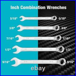 DURATECH 497 Piece Mechanics Tool Set SAE/Metric Ratchet And Wrench Sockets Set