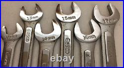 Easco 15 Piece Combination Metric Wrench Set 12 Point Drive Made in USA