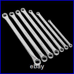 Extra Long Double Ended Ring Spanner Wrench Set 8-24mm In storage tray