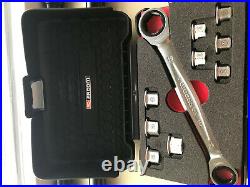 Facom 464. J1APB Socket Wrench Spanner Inserts Tool Set 8mm 19mm + Case