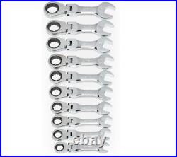 GEARWRENCH 10 Pc. 12 Pt. Stubby Flex Head Ratcheting Combination Wrench Set