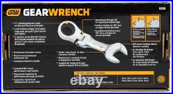 GEARWRENCH 10 Pc. 12 Pt. Stubby Flex Head Ratcheting Combination Wrench Set