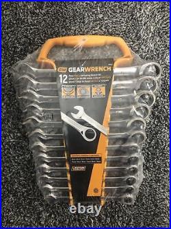 GEARWRENCH 12 Pc. 12 Pt. Ratcheting Combination Wrench Set, Metric 9412