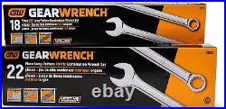 GEARWRENCH 22 Pc. Metric and 18 Pc. SAE 12 Pt. Combination Wrench Sets