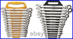 GEARWRENCH 25 Pc. Combination Ratcheting Wrench Set, SAE/MM 86700