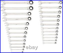 GEARWRENCH 25 Pc. Combination Ratcheting Wrench Set, SAE/MM 86700