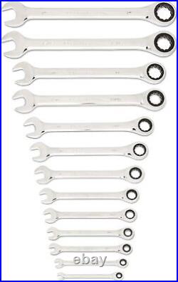 GEARWRENCH 25 Pc. Combination Ratcheting Wrench Set, SAE/MM 86700