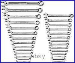 GEARWRENCH 28Piece 6Point Combination Wrench Set, SAE(1/4-1)/Metric(6mm-19mm)