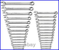 GEARWRENCH 28 Pc. 6 Pt. Combination Wrench Set, Sae/Metric NEW