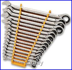 GEARWRENCH 30 Piece 12 Point Ratcheting Combination Sae/Metric 1/4-1 In, 8-24