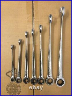 GEARWRENCH 7 Pc. 12 Pt. X-Beam Ratcheting Combination Wrench Set Metric