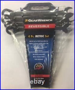 GEARWRENCH 9601 4 Pc Metric Rev Combination Ratcheting Wrench Set KD 9601