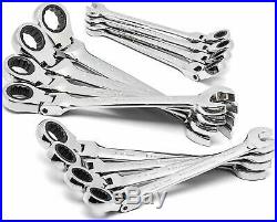 GEARWRENCH 9901 12 Piece Metric Flex-Head Combination Ratcheting Wrench Set