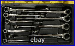 GEARWRENCH 9 Pc. 12 Point XL X-Beam Ratcheting Combination Wrench Set, SAE